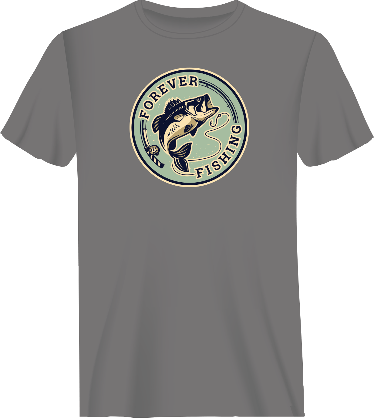 Outdoorzees Forever Fishing Man T-Shirt