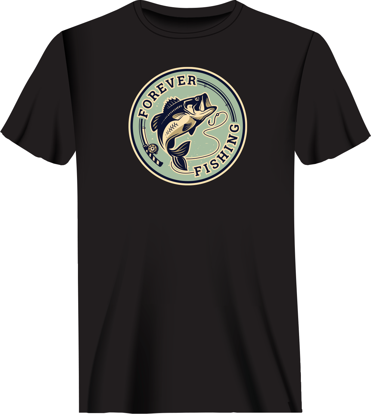 Outdoorzees Forever Fishing Man T-Shirt