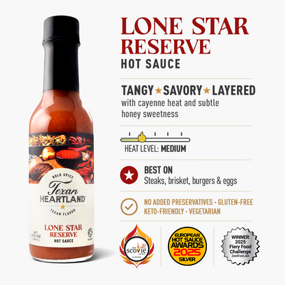 Texan Heartland Lone Star Reserve Hot Sauce
