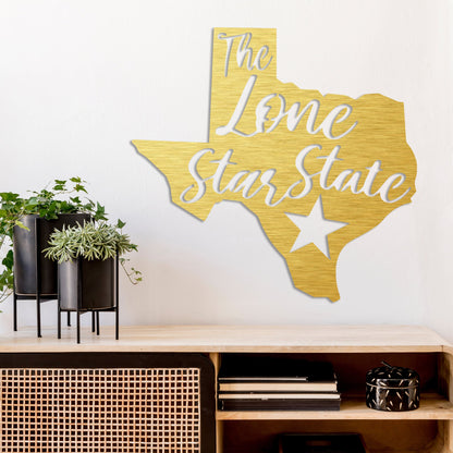 MetalPlex - Lone Star State Texas - Metal Wall Art