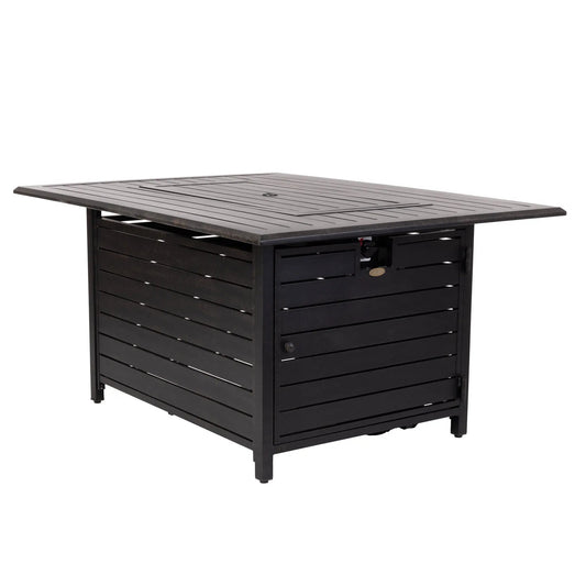 Balkene Home Longmont 48" Rectangular Aluminum Convertible Gas Fire Pit Table