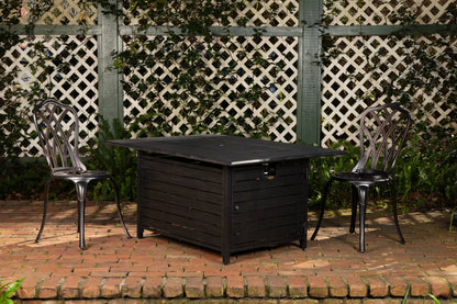 Balkene Home Longmont 48" Rectangular Aluminum Convertible Gas Fire Pit Table