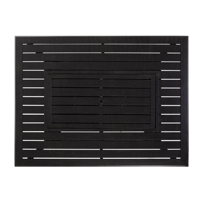 Balkene Home Longmont 48" Rectangular Aluminum Convertible Gas Fire Pit Table