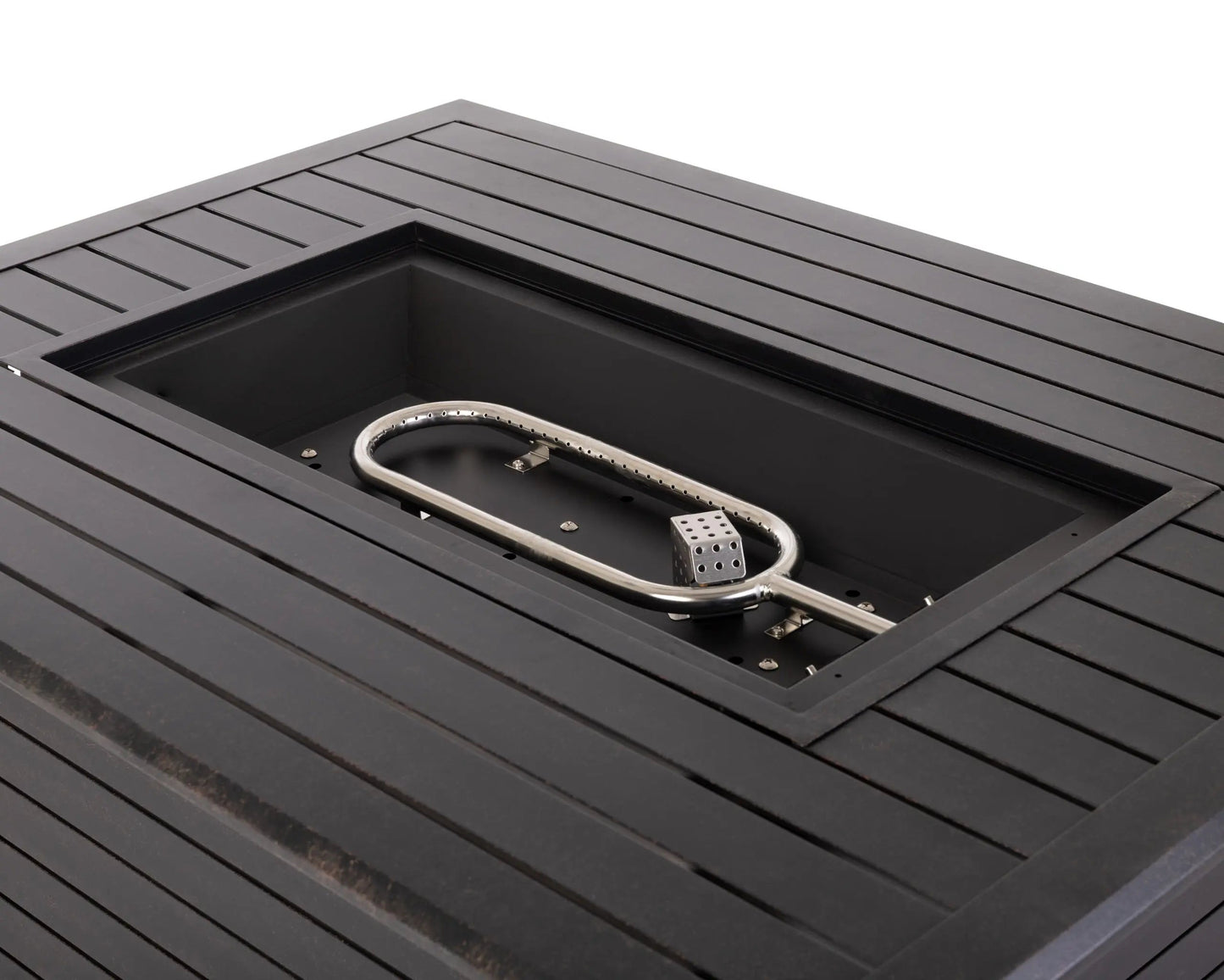 Balkene Home Longmont 48" Rectangular Aluminum Convertible Gas Fire Pit Table