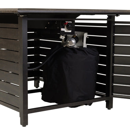 Balkene Home Longmont 48" Rectangular Aluminum Convertible Gas Fire Pit Table