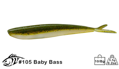Lunker City 4" Fin-S Fish (Color #1-150)