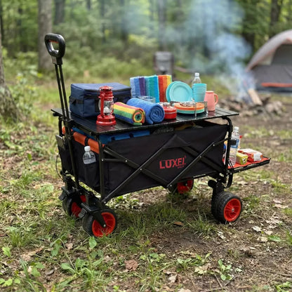 Luxel Carts Electric Folding Wagon with Tank Wheels – LUXEL CEC-2BR