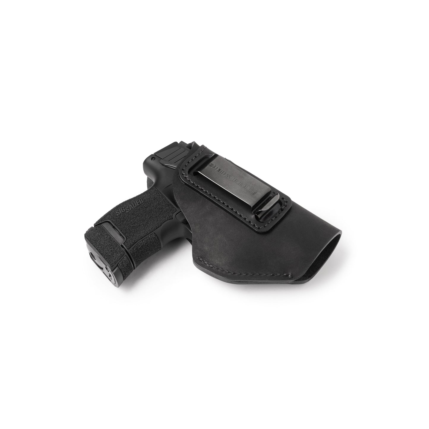 Relentless Tactical The Defender Leather IWB Holster | Fits Glock 42 | P365 | Hellcat | Lifetime Warranty | Made in USA