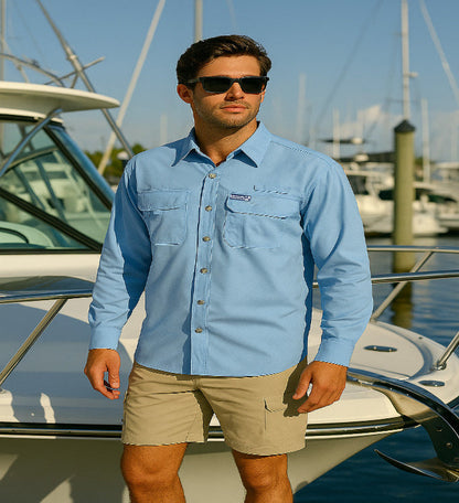 Hook & Tackle Men's Seacliff 2.0 L/S UV Vented Fishing Shirt