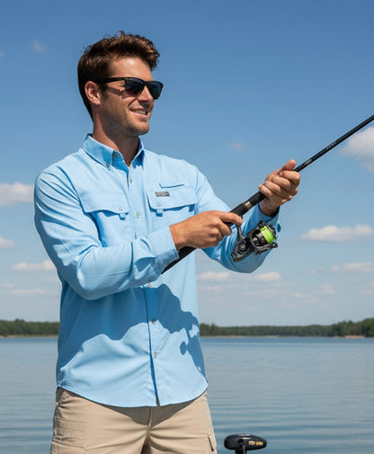 Hook & Tackle Men's Seacliff 2.0 L/S UV Vented Fishing Shirt