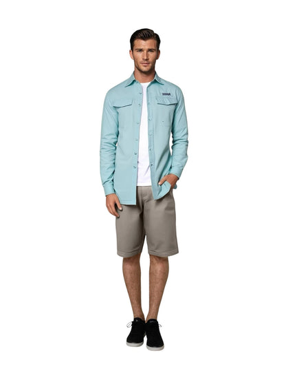 Hook & Tackle Men's Coastline L/S UV Vented Fishing Shirt