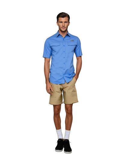 Hook & Tackle Men's Coastline S/S UV Vented Fishing Shirt