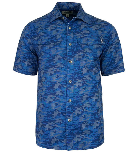 Hook & Tackle Men's Dot Camo UV Vented Fishing Shirt