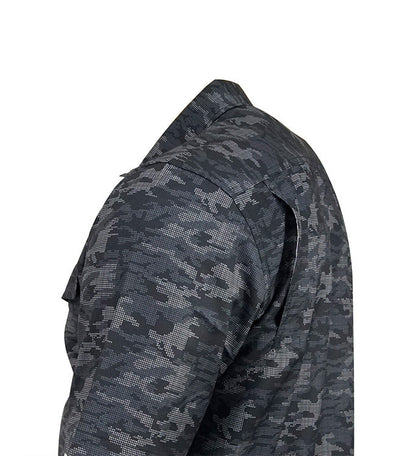 Hook & Tackle Men's Dot Camo UV Vented Fishing Shirt