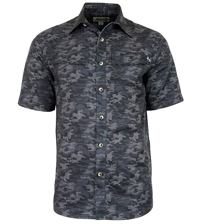 Hook & Tackle Men's Dot Camo UV Vented Fishing Shirt