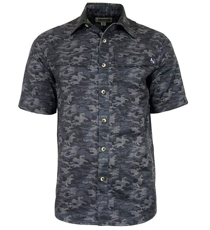 Hook & Tackle Men's Dot Camo UV Vented Fishing Shirt