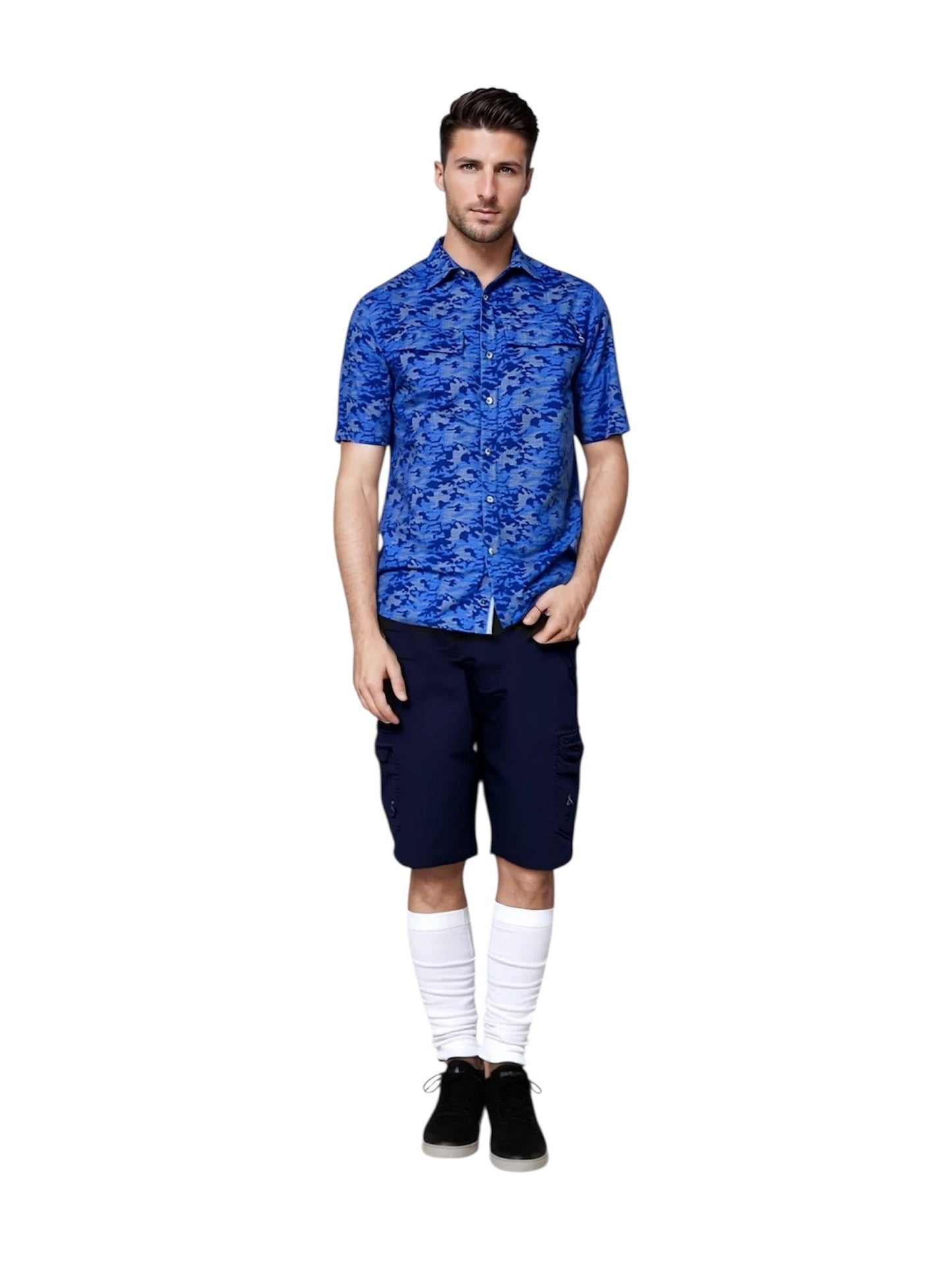 Hook & Tackle Men's Dot Camo UV Vented Fishing Shirt