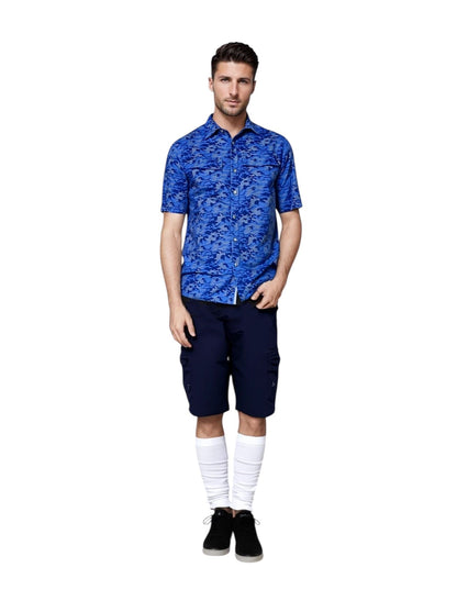 Hook & Tackle Men's Dot Camo UV Vented Fishing Shirt