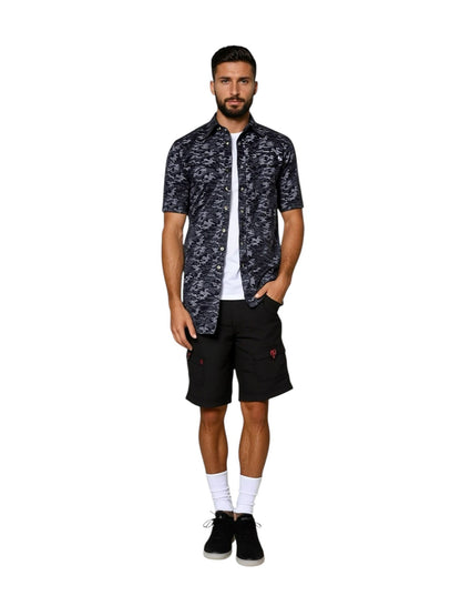 Hook & Tackle Men's Dot Camo UV Vented Fishing Shirt