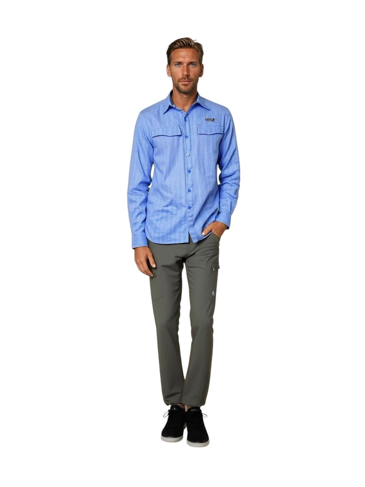 Hook & Tackle Men's Sealand L/S UV Vented Fishing Shirt