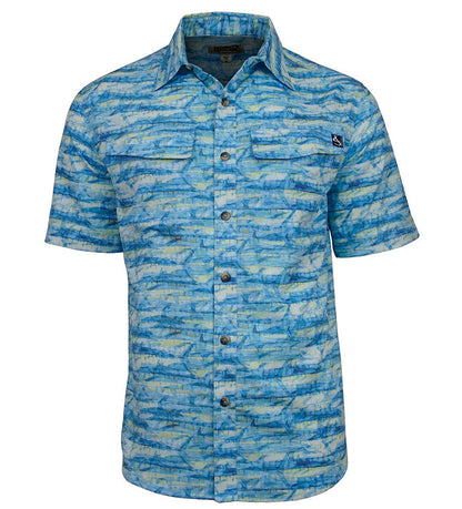 Hook & Tackle Men's Marlin Camo UV Vented Fishing Shirt