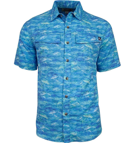 Hook & Tackle Men's Mahi Rush UV Vented Fishing Shirt