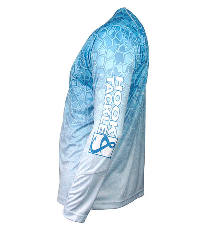 Hook & Tackle Men's Marlin Hex L/S UV Fishing Shirt
