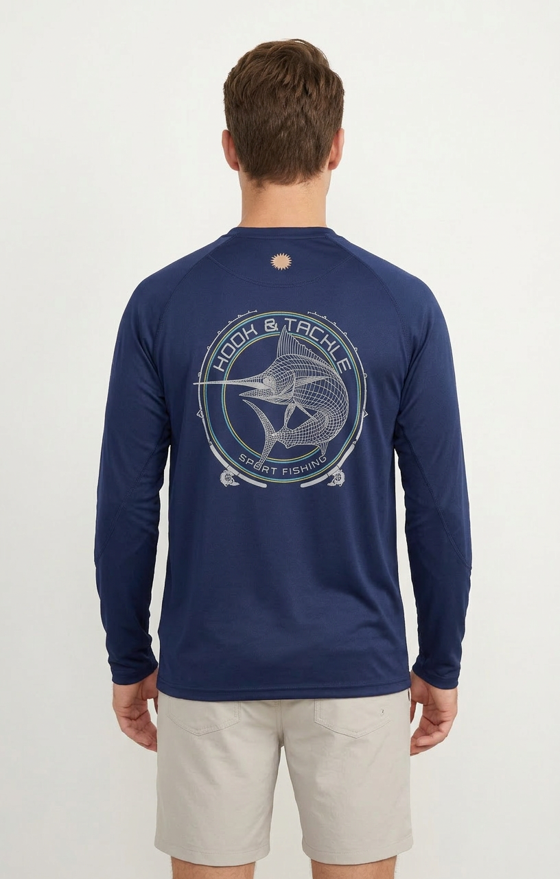 Hook & Tackle Men's Marlin Wired L/S UV Fishing Shirt
