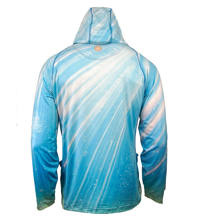 Hook & Tackle Men's Tuna Abyss UV Fishing Hoodie Gaiter L/S
