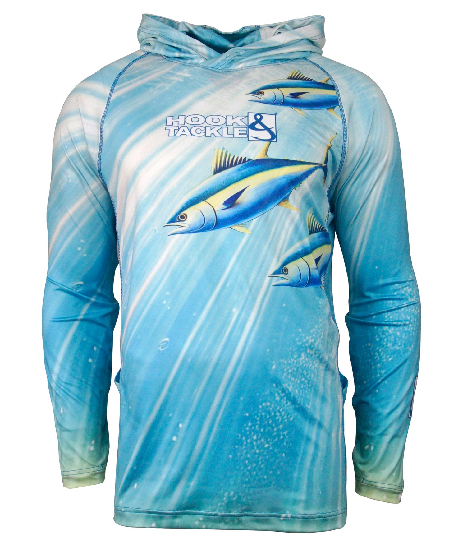 Hook & Tackle Men's Tuna Abyss UV Fishing Hoodie Gaiter L/S