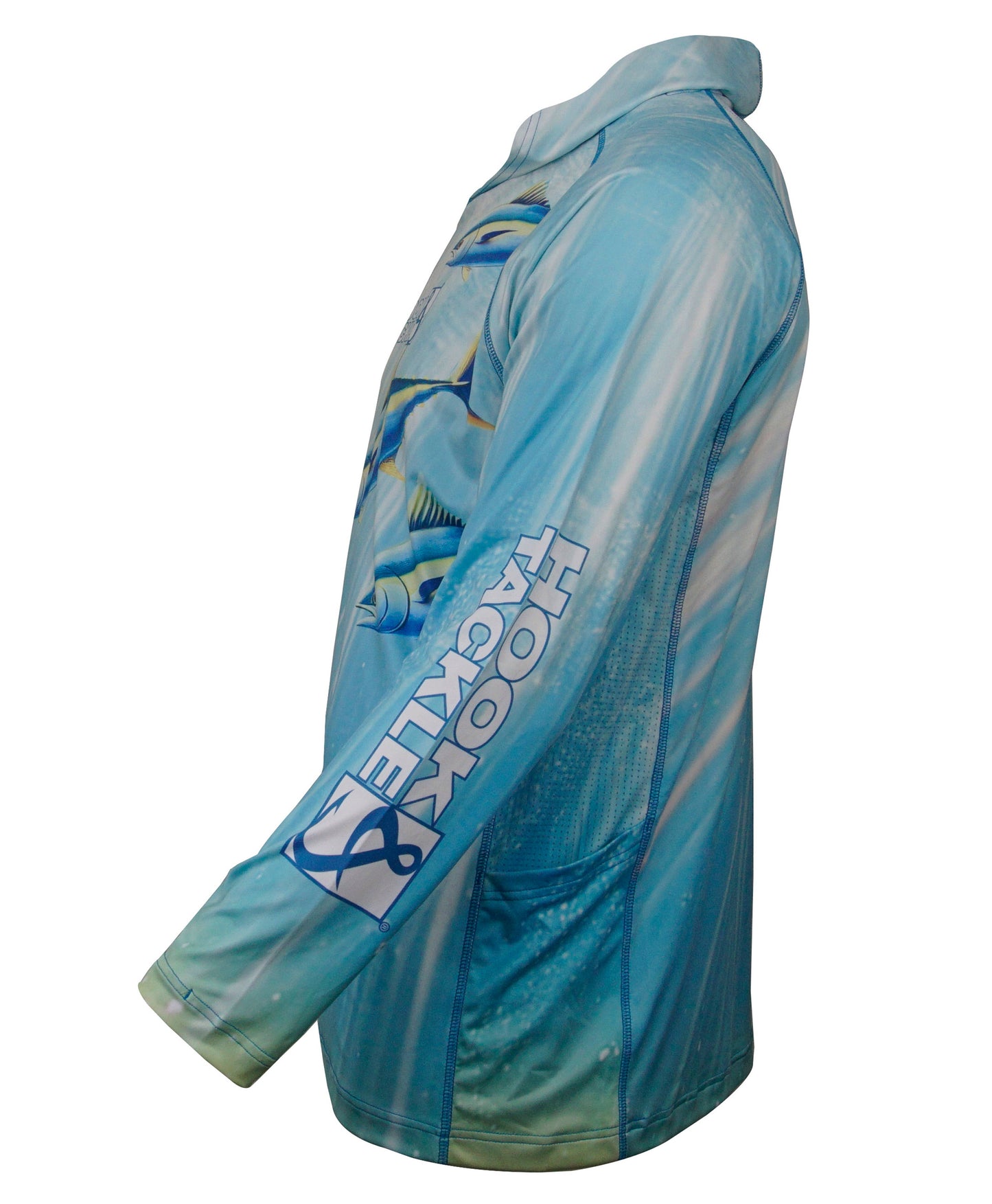 Hook & Tackle Men's Tuna Abyss UV Fishing Hoodie Gaiter L/S