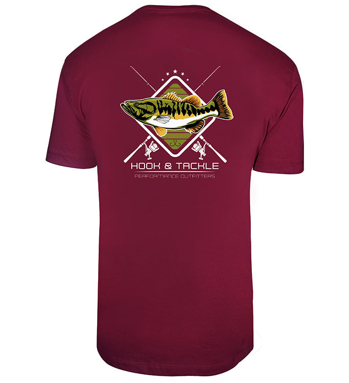Hook & Tackle Men's Bass Rods Premium T-Shirt