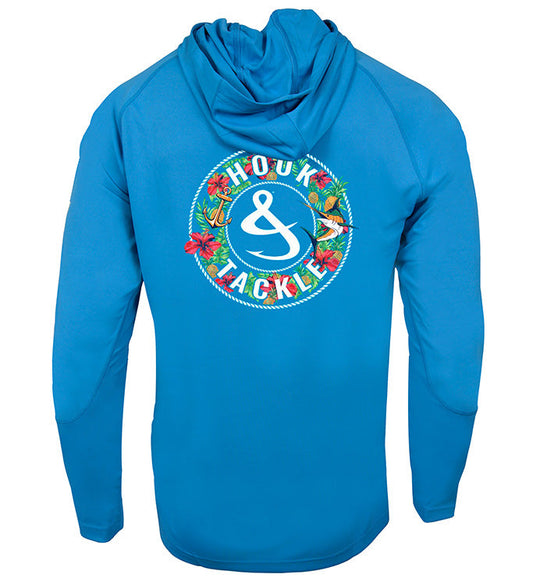Hook & Tackle Men's Tropic Mix UV Fishing Hoodie