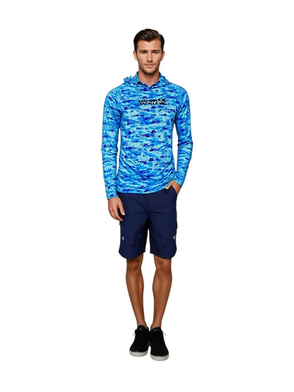 Hook & Tackle Men's Billfish Camo UV Fishing Hoodie