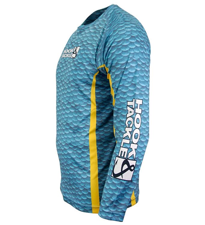 Hook & Tackle Men's Mahi Scales L/S UV Fishing Shirt