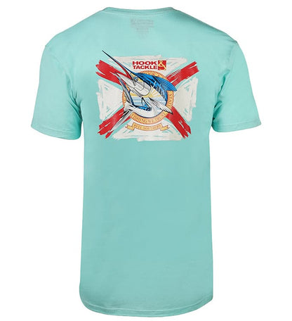 Hook & Tackle Men's Reel Southern Florida Flag T-Shirt