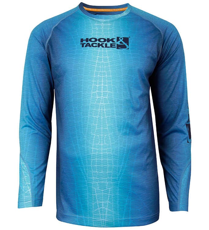 Hook & Tackle Men's Fractal Skin L/S UV Fishing Shirt