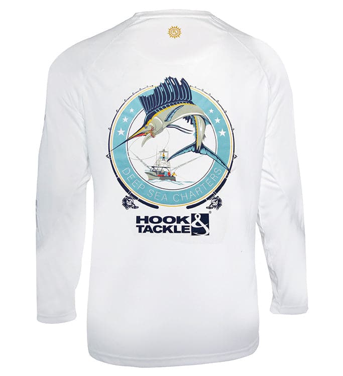 Hook & Tackle Men's Sail Fishing L/S UV Fishing Shirt