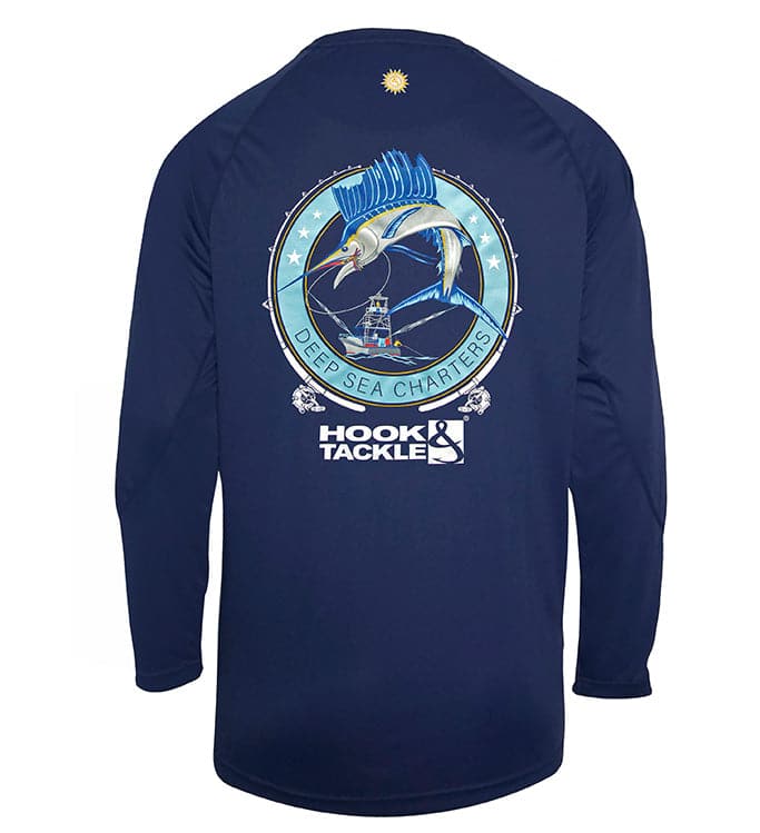 Hook & Tackle Men's Sail Fishing L/S UV Fishing Shirt