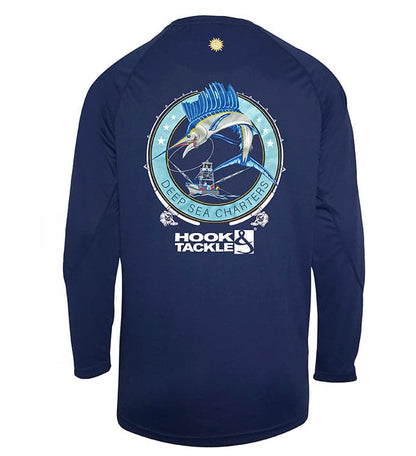 Hook & Tackle Men's Sail Fishing L/S UV Fishing Shirt