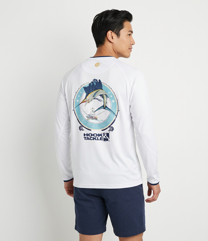 Hook & Tackle Men's Sail Fishing L/S UV Fishing Shirt