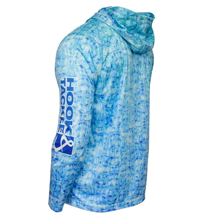 Hook & Tackle Men's Fish Shadows UV Fishing Hoodie