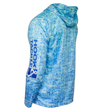 Hook & Tackle Men's Fish Shadows UV Fishing Hoodie