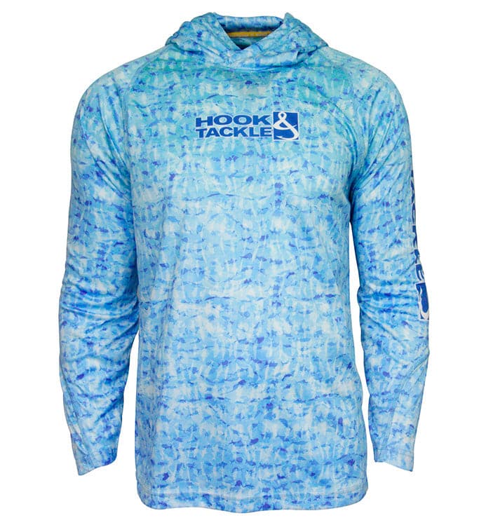 Hook & Tackle Men's Fish Shadows UV Fishing Hoodie