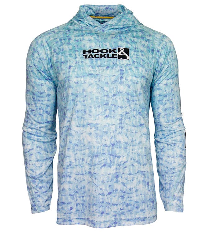 Hook & Tackle Men's Fish Shadows UV Fishing Hoodie