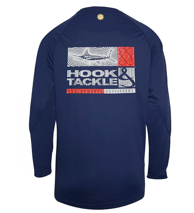 Hook & Tackle Men's Marlin Groove L/S UV Fishing Shirt