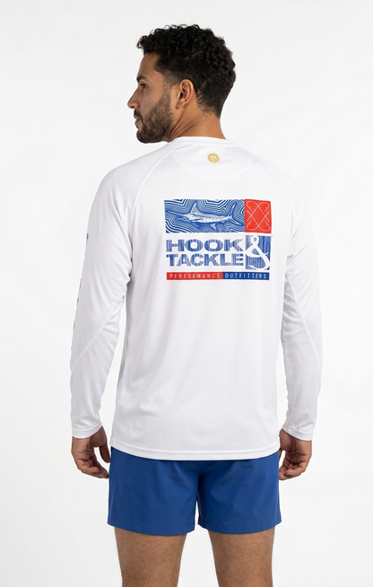 Hook & Tackle Men's Marlin Groove L/S UV Fishing Shirt