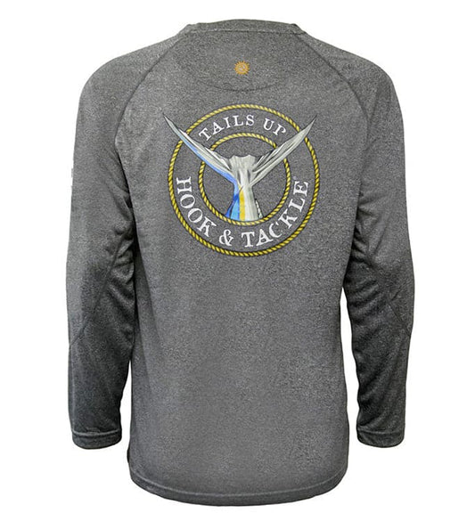 Hook & Tackle Youth Tails Up UV Fishing Shirt (8-20)