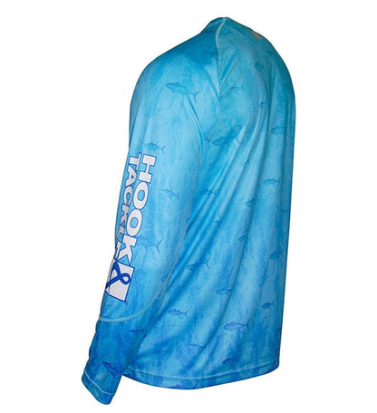 Hook & Tackle Men's Tuna Texture L/S UV Fishing Shirt