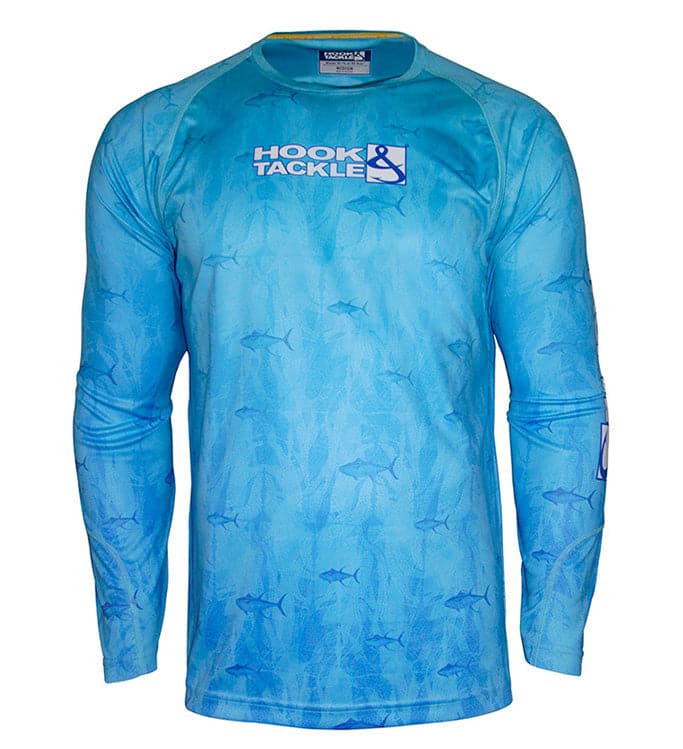 Hook & Tackle Men's Tuna Texture L/S UV Fishing Shirt